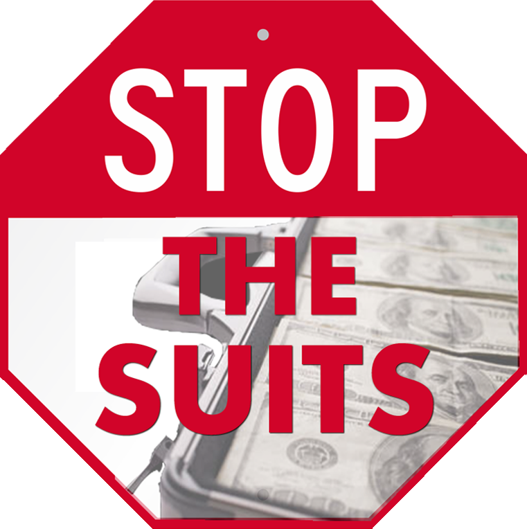 Stop the suits logo